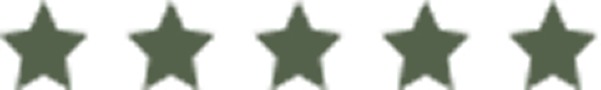 Five green stars representing a five-star rating
