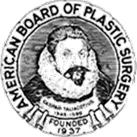 American Board of Plastic Surgeons seal, founded 1937
